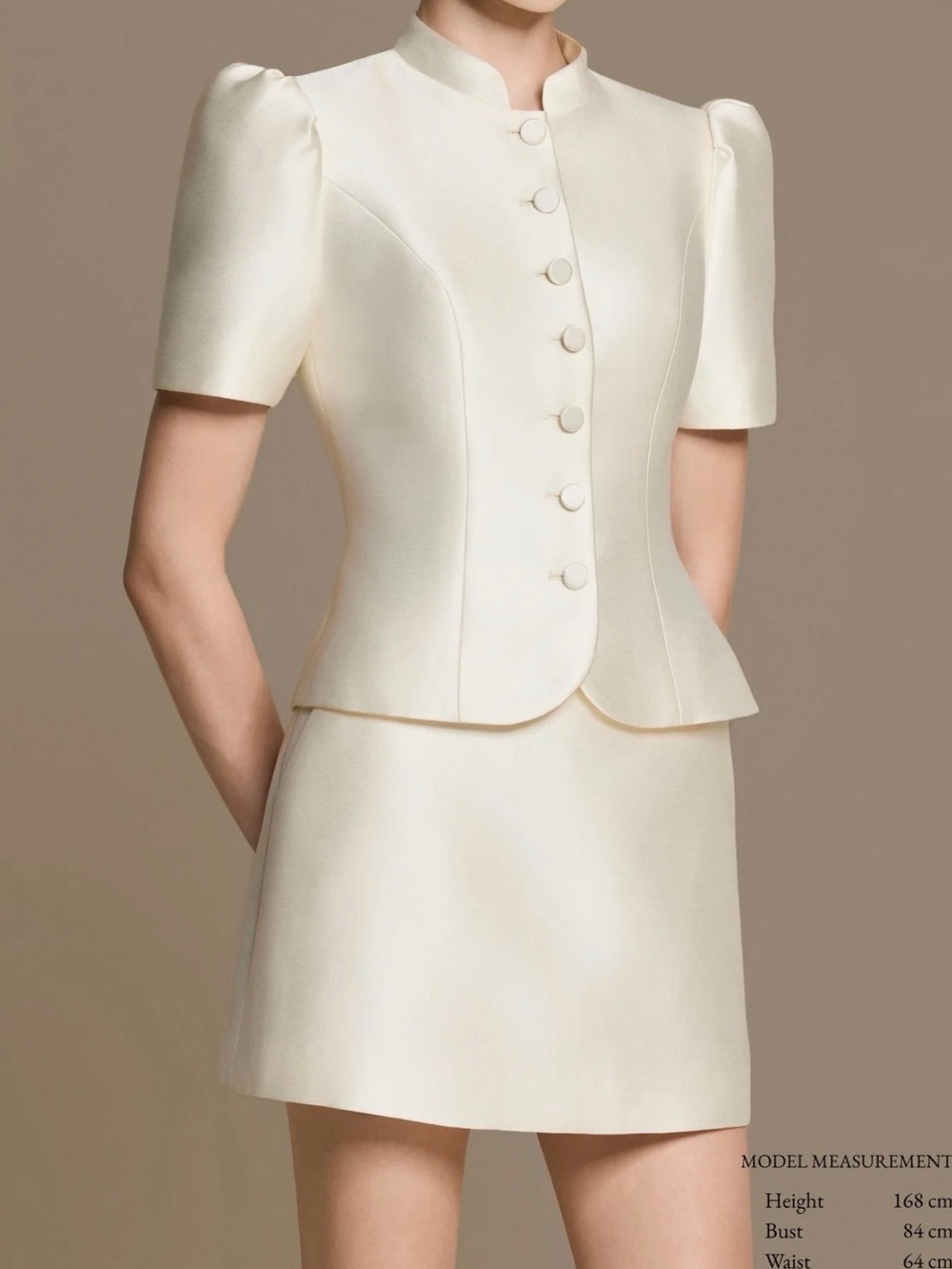 Éclat Taffeta Mini Skirt and Jacket Set